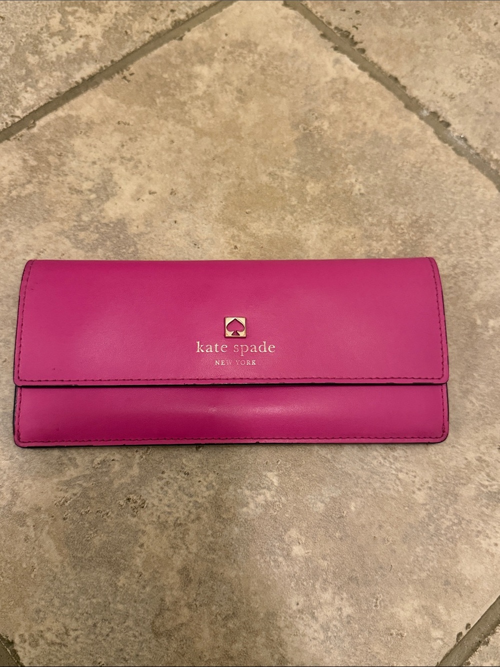 Kate Spade Amelia Sawyer leather wallet - Hot Pink